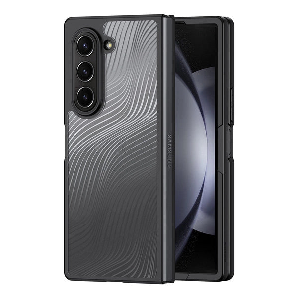 Viedtālruņa aizmugurējais vāciņš Samsung Galaxy Z Fold 6 Aimo - Melna,Caurspīdīga
