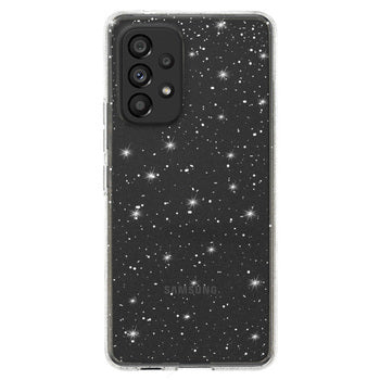 Viedtālruņa aizmugurējais vāciņš Samsung Galaxy A52 Crystal Glitter - Caurspīdīga