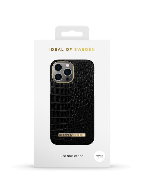 Viedtālruņa aizmugurējais vāciņš Apple iPhone 12 Pro Max Neo Noir Croco - Melna