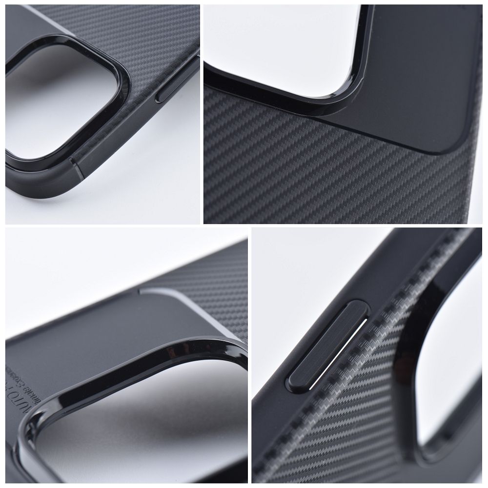 Viedtālruņa aizmugurējais vāciņš Apple iPhone 15 Carbon - Melna