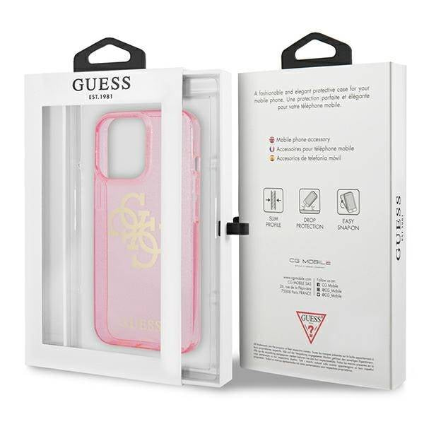 Viedtālruņa aizmugurējais vāciņš Apple iPhone 13 Pro Full Glitter - Rozā