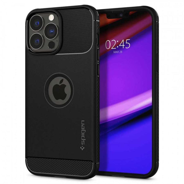 Viedtālruņa aizmugurējais vāciņš Apple iPhone 13 Pro Rugged Armor - Melna