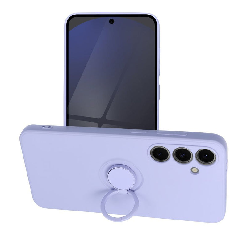 Viedtālruņa aizmugurējais vāciņš Samsung Galaxy S24 Fe Silicone Ring - Violeta