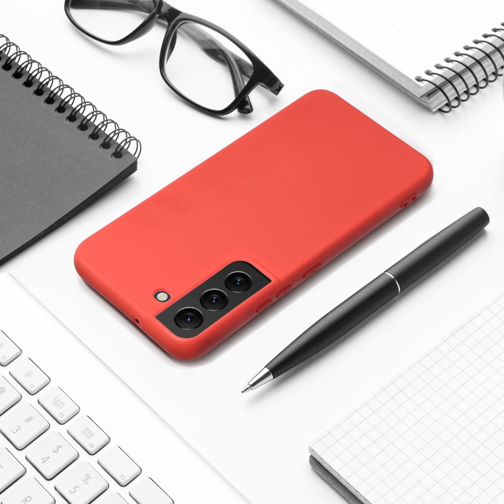 Viedtālruņa aizmugurējais vāciņš Samsung Galaxy S23 Ultra SILICON - Sarkana