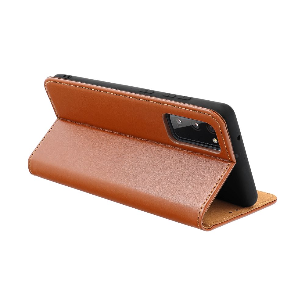 Viedtālruņa atveramais maciņš Samsung Galaxy A37 Leather Book - Brūna