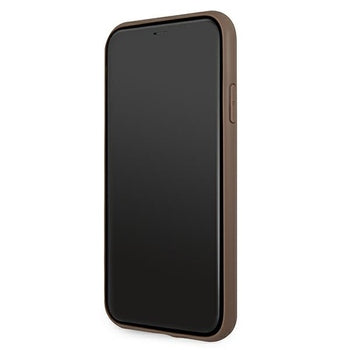 Viedtālruņa aizmugurējais vāciņš Apple iPhone 11 Pro Stripe Collection - Brūna ar dizainu