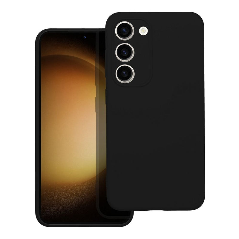 Viedtālruņa aizmugurējais vāciņš Samsung Galaxy S23 Silicone Part - Melna