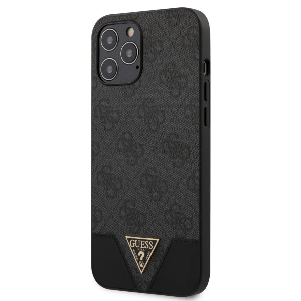 Viedtālruņa aizmugurējais vāciņš Apple iPhone 12 Pro Max Triangle Collection - Pelēka ar dizainu
