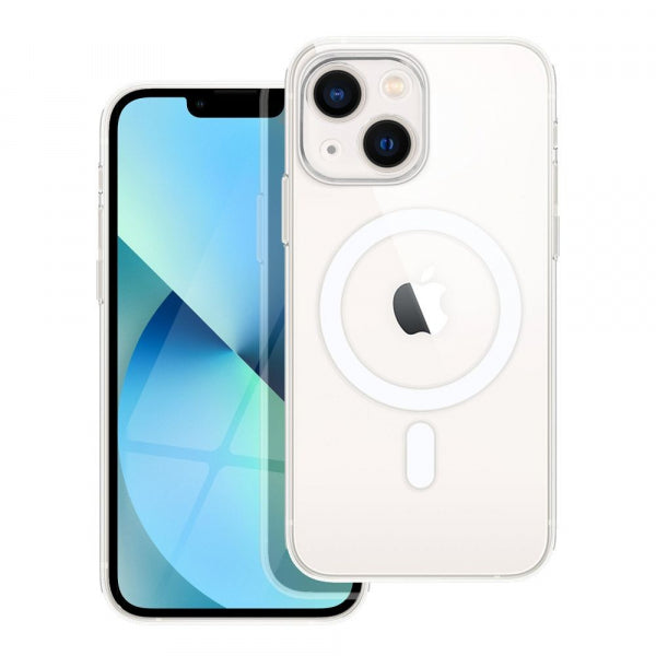 Viedtālruņa aizmugurējais vāciņš Apple iPhone 14 MagSafe CAMERA_PROTECTION - Caurspīdīga