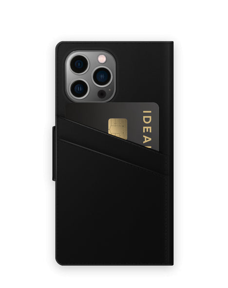 Viedtālruņa atveramais maciņš Apple iPhone 13 Pro Max Intense Black Wallet - Melna