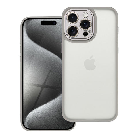 Viedtālruņa aizmugurējais vāciņš Apple iPhone 15 Pro Max - Pelēka