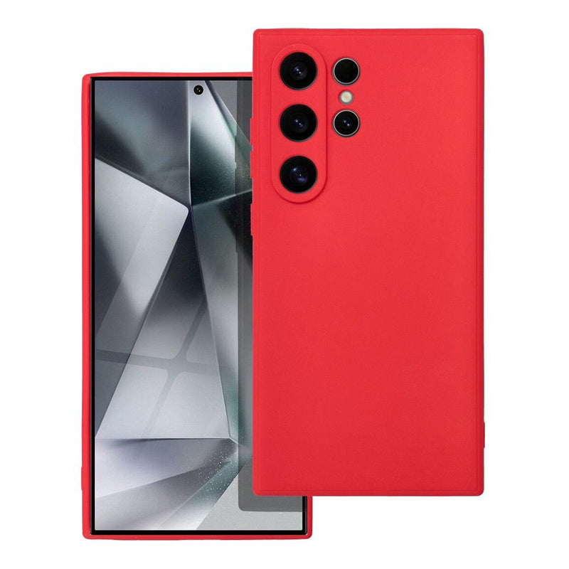 Viedtālruņa aizmugurējais vāciņš Samsung Galaxy S24 Ultra Soft Case - Sarkana