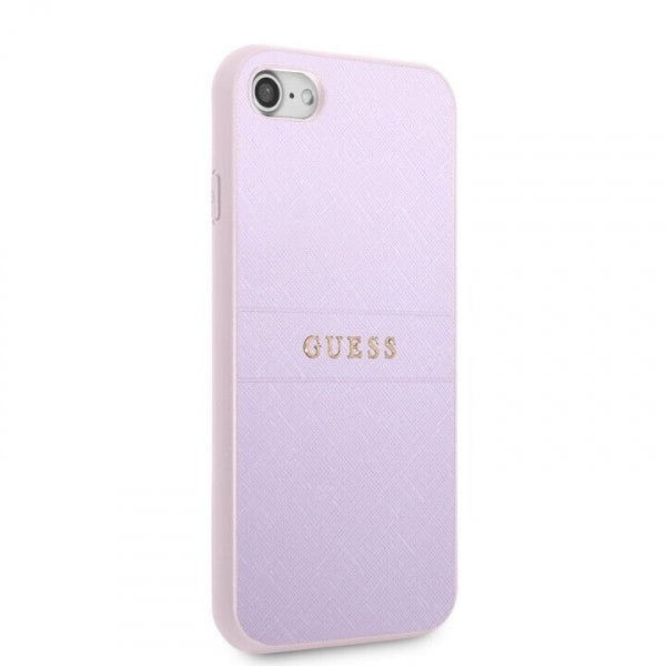 Viedtālruņa aizmugurējais vāciņš Apple iPhone SE 20 Leather Saffiano - Purpura