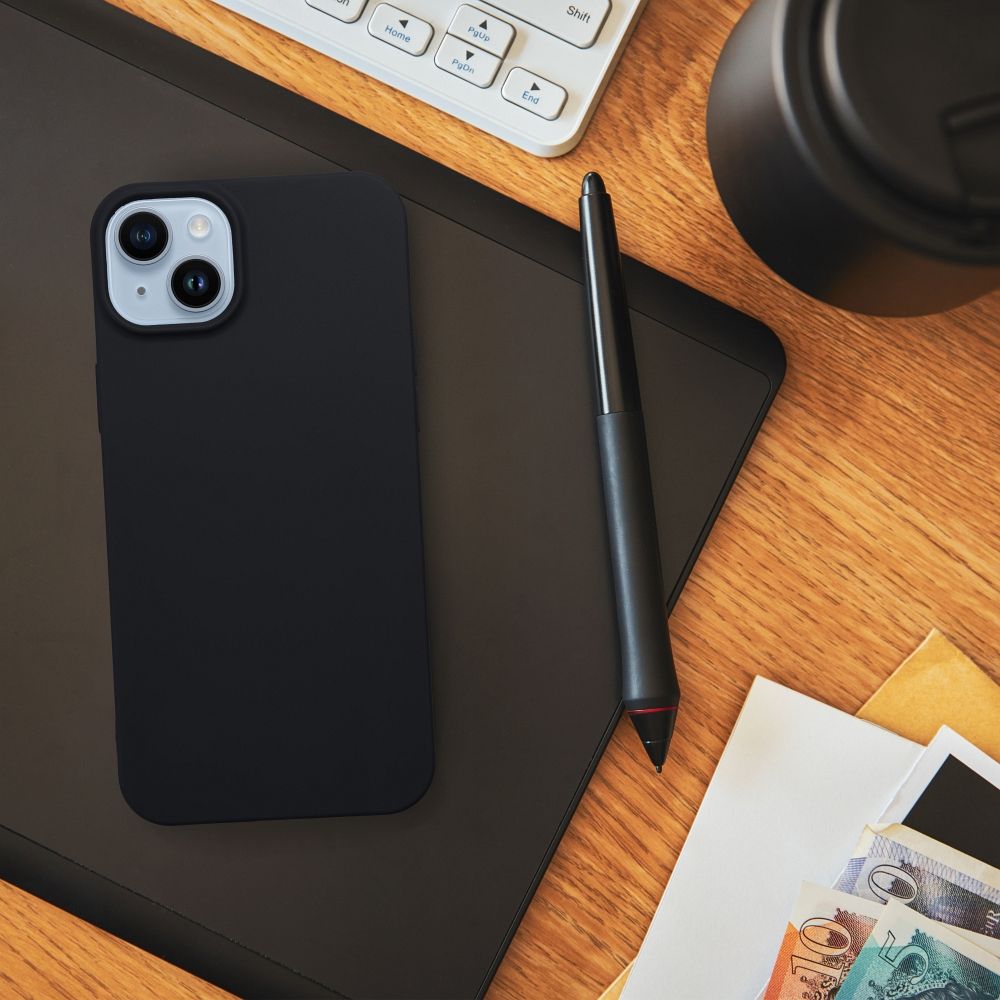 Viedtālruņa aizmugurējais vāciņš Samsung Galaxy A33 Matt case - Melna
