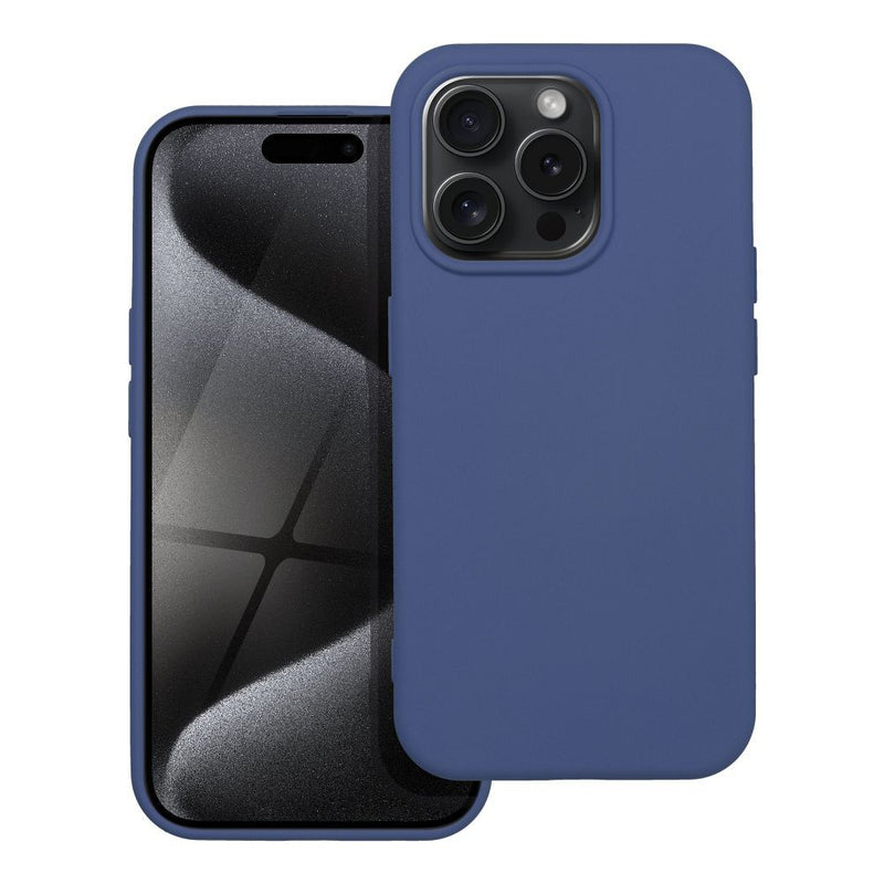 Viedtālruņa aizmugurējais vāciņš Apple iPhone 15 Pro Silicone Case - Zila