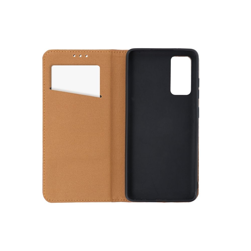 Viedtālruņa atveramais maciņš Samsung Galaxy A37 Leather Book - Brūna