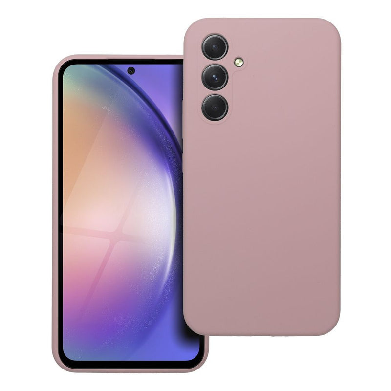 Viedtālruņa aizmugurējais vāciņš Samsung Galaxy A54 Silikon 2MM - Rozā