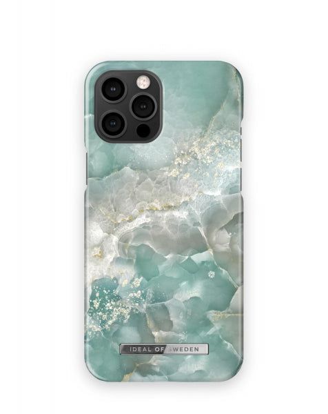 Viedtālruņa aizmugurējais vāciņš Apple iPhone 12 Pro Max Azura Marble - Tirkīzzila piparmētru ar dizainu