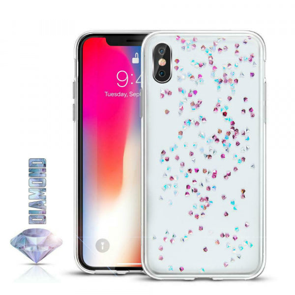 Viedtālruņa aizmugurējais vāciņš Apple iPhone 11 Diamond - Caurspīdīga ar dizainu