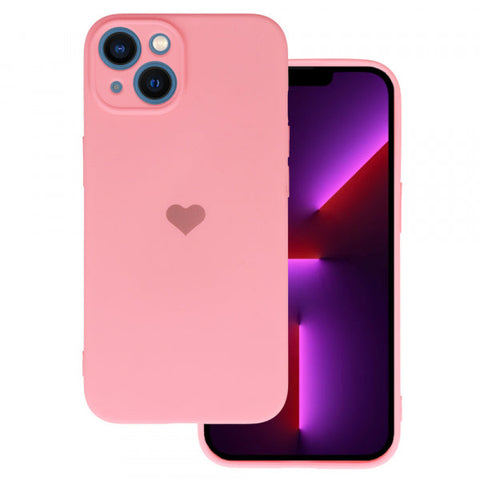 Apple iPhone 14 Pro Max Silicone Heart - Dažādās krāsās