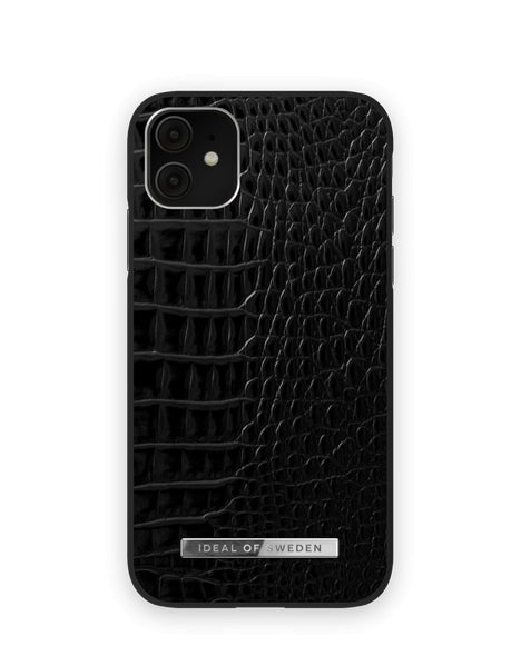 Viedtālruņa aizmugurējais vāciņš Apple iPhone 11 Neo Noir Croco - Melna
