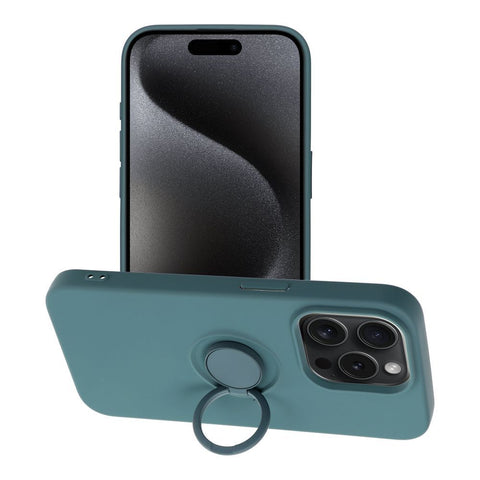 Viedtālruņa aizmugurējais vāciņš Apple iPhone 15 Pro Silicone Ring - Dažādās krāsās