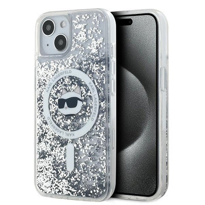 Viedtālruņa aizmugurējais vāciņš Apple iPhone 14 Glitter Flakes - Caurspīdīga