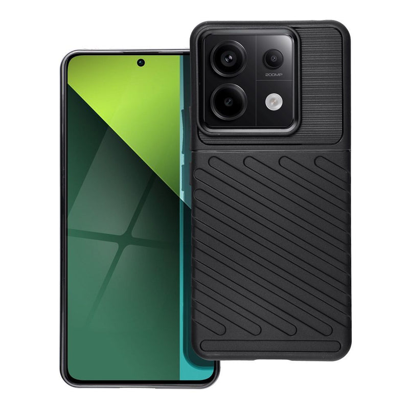 Viedtālruņa aizmugurējais vāciņš Xiaomi Redmi Note 13 Pro 5G Thunder - Melna