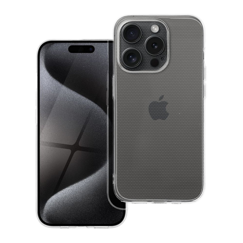 Viedtālruņa aizmugurējais vāciņš Apple iPhone 15 Pro Clear Case - Caurspīdīga