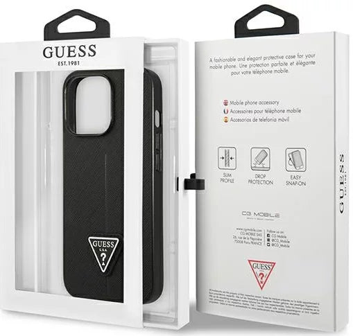 Viedtālruņa aizmugurējais vāciņš Apple iPhone 13 Pro Max Triangle Collection - Melna