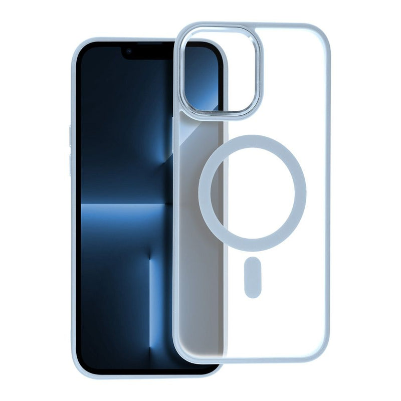 Viedtālruņa aizmugurējais vāciņš Apple iPhone 13 Pro Matte Mag Cover - Zila,Caurspīdīga