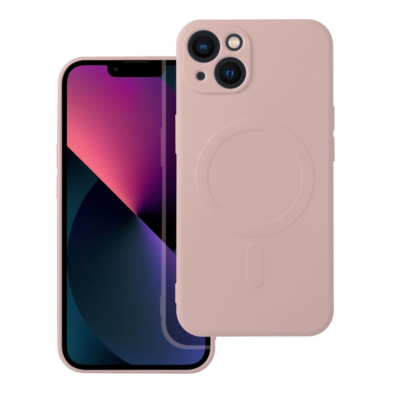 Viedtālruņa aizmugurējais vāciņš Apple iPhone 13 Silicone Mag Case - Rozā