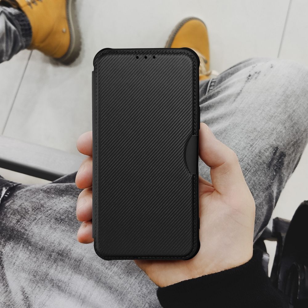 Viedtālruņa atveramais maciņš Samsung Galaxy A13 4G Razor book - Melna