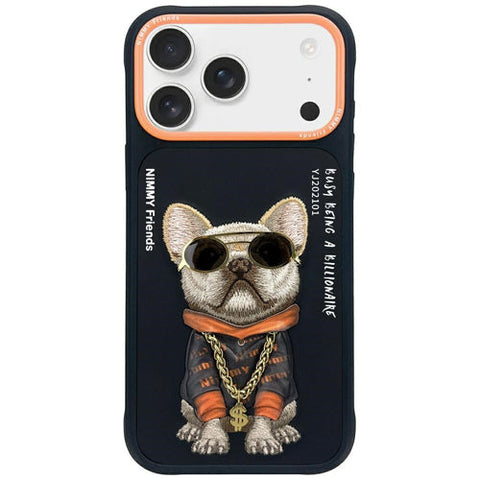 Apple iPhone 17 Pro Glasses Cool Dog - Melna