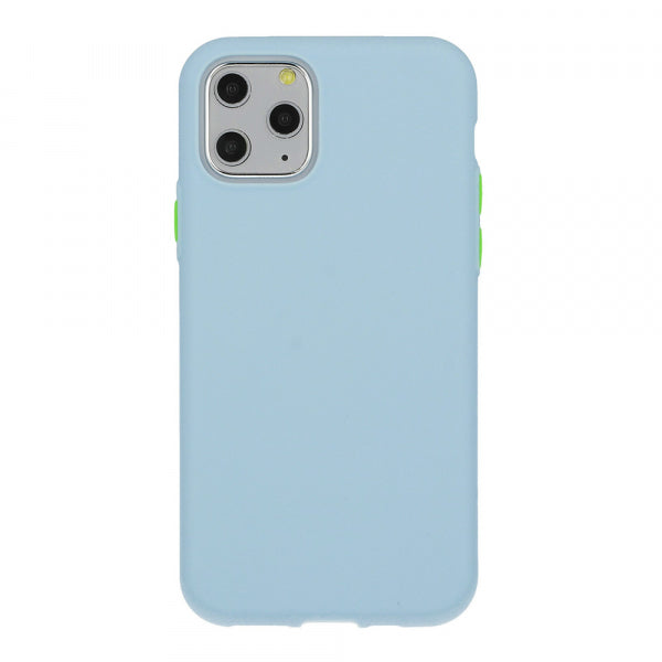 Viedtālruņa aizmugurējais vāciņš Samsung Galaxy S21 Solid Silicone - Zila