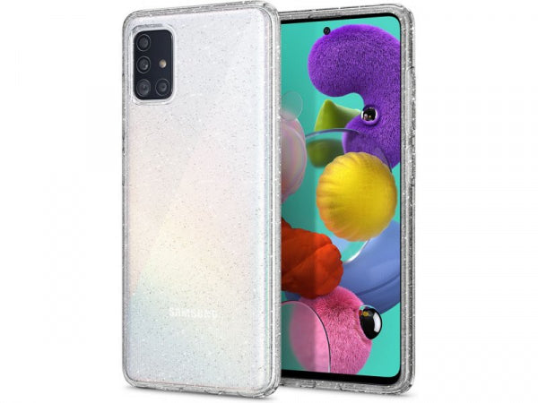 Viedtālruņa aizmugurējais vāciņš Samsung Galaxy S10 Liquid Crystal Glitter - Caurspīdīga ar dizainu