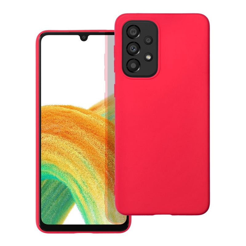 Viedtālruņa aizmugurējais vāciņš Samsung Galaxy A33 Soft - Sarkana
