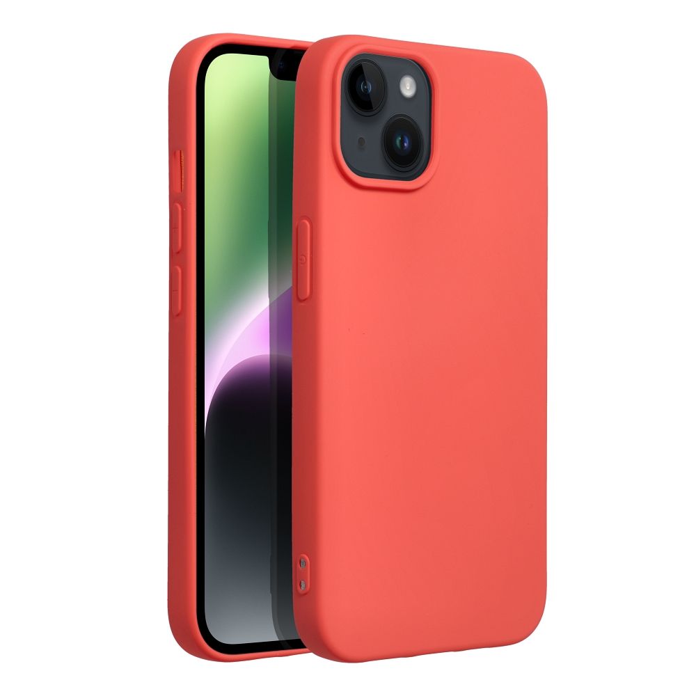 Viedtālruņa aizmugurējais vāciņš Apple iPhone 14 Silicone Lite case - Persiks
