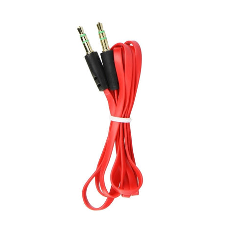 AUX 3.5mm Audio kabelis - Sarkana