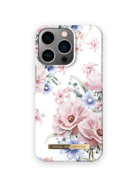 Viedtālruņa aizmugurējais vāciņš Apple iPhone 12 Floral Romance - Balta maigi rozā ar dizainu