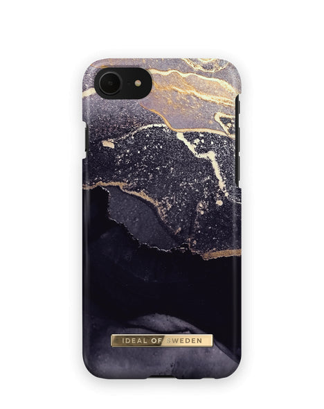 Viedtālruņa aizmugurējais vāciņš Apple iPhone 7 Golden Twilight Marble - Zelta tumši zila ar dizainu