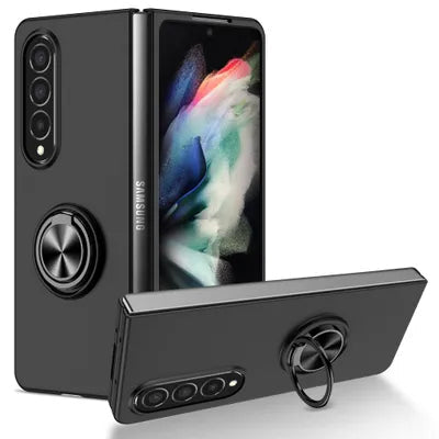 Viedtālruņa atveramais maciņš Samsung Galaxy Z Fold 4 Kong Ring - Melna