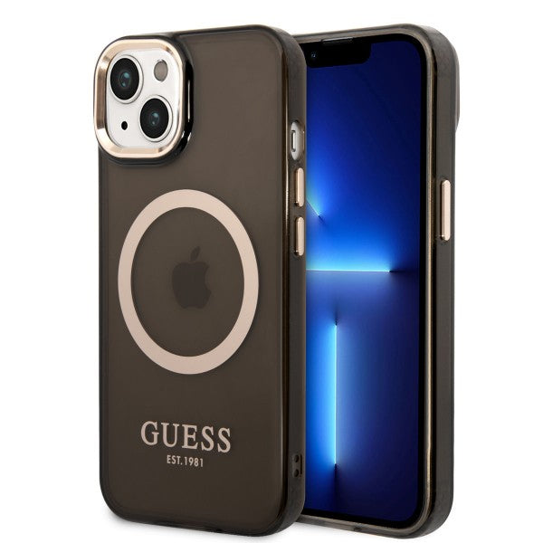 Viedtālruņa aizmugurējais vāciņš Apple iPhone 13 Translucent - Melna