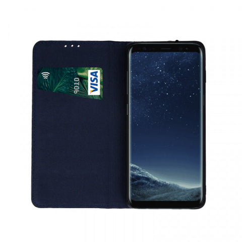 Viedtālruņa atveramais maciņš Samsung Galaxy A22 Smart Pro - Tumši zila