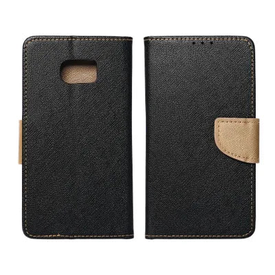 Viedtālruņa atveramais maciņš Samsung Galaxy A33 Fancy Book Black Gold - Melna