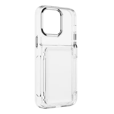 Viedtālruņa aizmugurējais vāciņš Samsung iPhone 15 Pro Max Card Case - Caurspīdīga