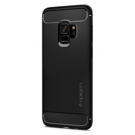 Viedtālruņa aizmugurējais vāciņš Samsung Galaxy A42 Rugged Armor - Melna