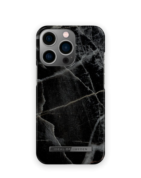 Viedtālruņa aizmugurējais vāciņš Apple iPhone 13 Pro Black Thunder Marble - Melna pelēka ar dizainu