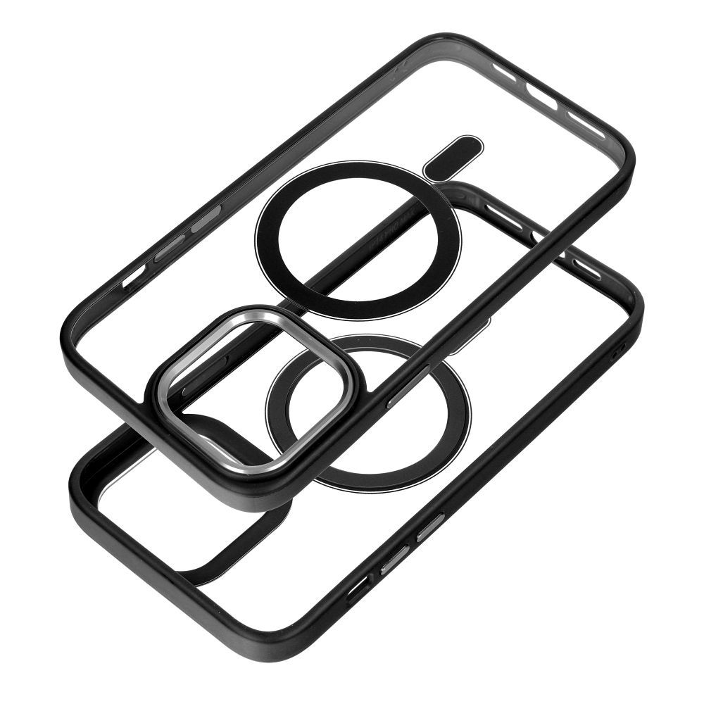 Viedtālruņa aizmugurējais vāciņš Apple iPhone 15 Color Edge Mag Cover - Melna