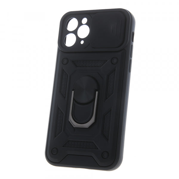 Viedtālruņa aizmugurējais vāciņš Apple iPhone 15 Plus Defender Slide - Melna